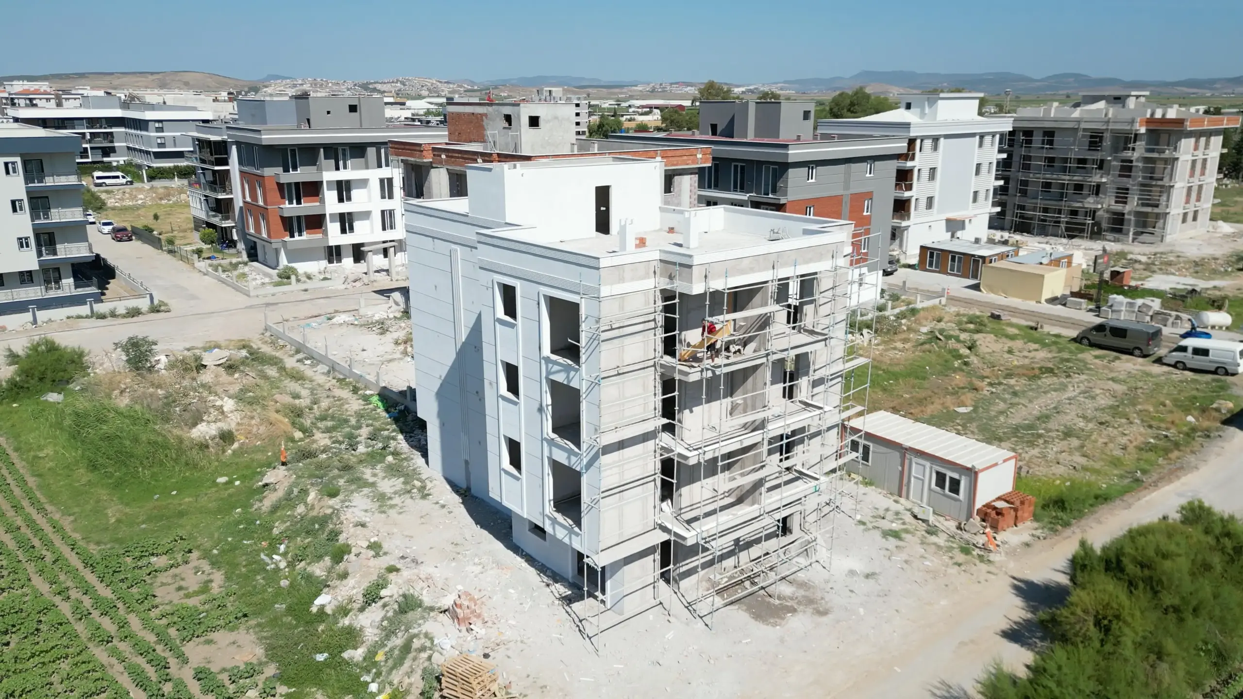 Start Unie Yapı konut projesinin yüksek çözünürlüklü havadan görünümü